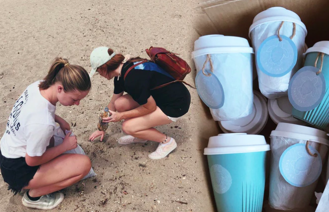 Auckland teens create their own reusable coffee cups