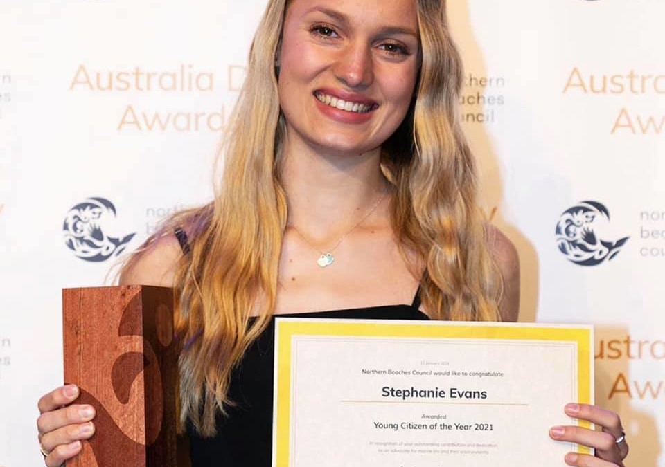 Steph awarded Young Citizen of the Year 2021!